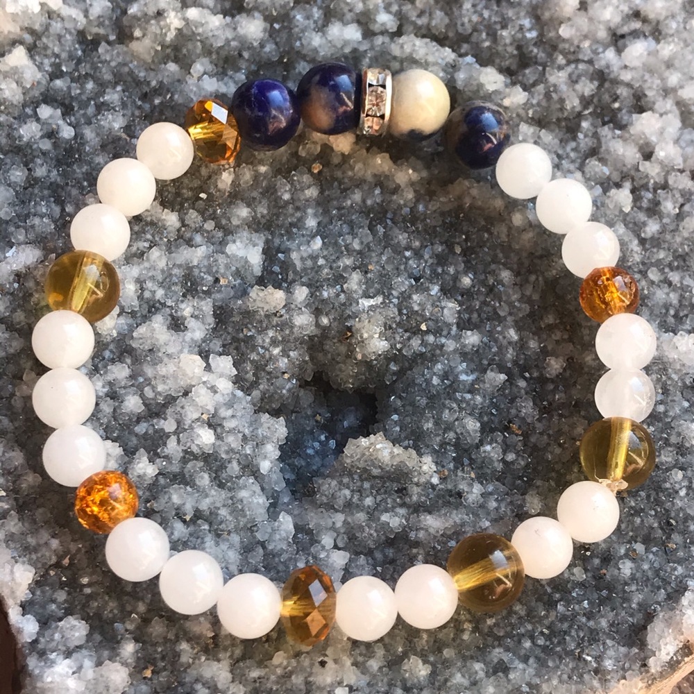 Orange Sodalite stretch bracelet